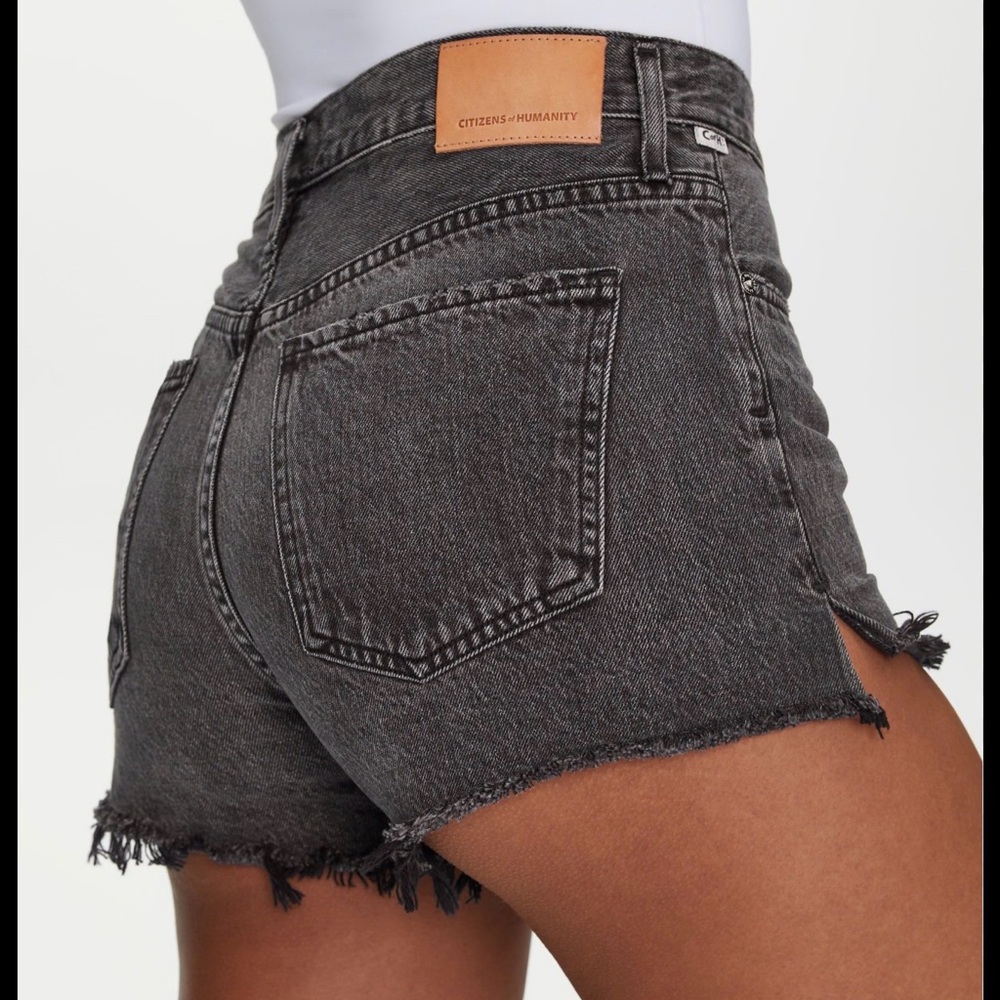 Citizens of Humanity Black/Gray Jean Shorts